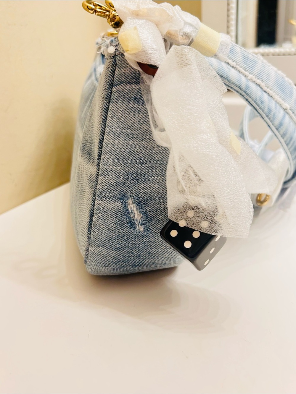 Coach Loved Denim Terri W/All Charms Crossbody/ Shoulder Bag - Picture 6 of 14